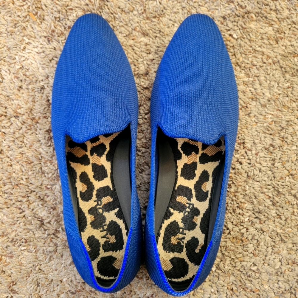 Rothy's Almond Loafers Azure Blue 8.5